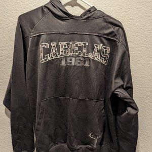 Cabela's Mens Grey Hoodie/Sweatshirt